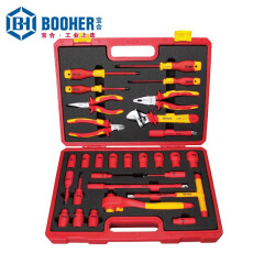 Booher宝合工具 29件套1/2''系列VDE绝缘综合工具组套 BH0200307 编号 0200307