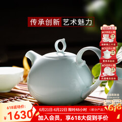 华光华青瓷茶具套装 骨瓷功夫茶具家用办公室高档商务送礼 青之云6头