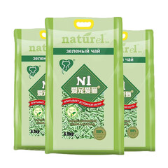 N1 爱宠爱猫豆腐猫砂玉米绿茶水蜜桃植物砂宠物猫砂盆猫砂猫厕所用品 活性炭豆腐猫砂6.5kg3包【2.0mm