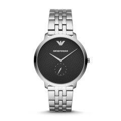 阿玛尼 （Emporio Armani ）手表 时尚钢制表带男表 商务休闲 石英腕表AR11161