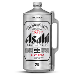 【日本原瓶进口】啤酒 朝日（asahi） 超爽啤酒 生啤酒黄啤酒 2L