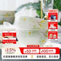 华光国瓷 骨瓷餐具套装 抗菌釉中彩碗盘套装 乔迁之喜高端礼品 白玉兰 白玉兰【抗菌瓷礼盒装】 30头