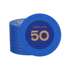 游戏大陆（gameland）Magic德州扑克黏土筹码 高端专业粘土麻将棋牌室德扑专用 10片43mm金额50
