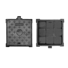 屹选工品 球墨铸铁方形井盖 水表井盖 雨水污水井盖 800*800承重过小车