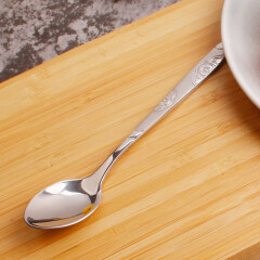 精达 不锈钢西餐餐具咖啡勺调羹小勺羹匙汤勺甜品勺  蝴蝶小号尖匙6013