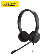 捷波朗（Jabra）EVOLVE 20 Duo USB接口头戴式耳机耳麦 电脑办公教育培训学习 黑色