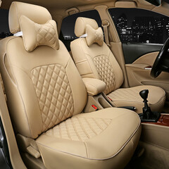 小破孩 六座八座九座车座套 七座汽车夏季坐套