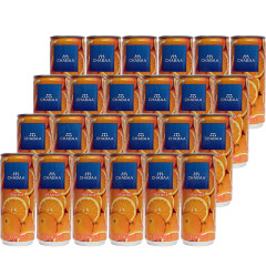 芭提娅（恰芭）泰国进口果汁听装橙子汁饮料230ml*24罐整箱水果饮品