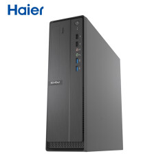 海尔（Haier）商嘉T-A0003 商用台式办公电脑主机(八代G5400 4G DDR4 1TB 有线键鼠 正版Win10)