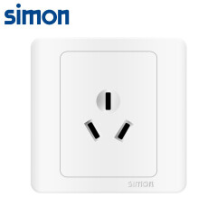 西蒙(SIMON) 开关插座面板 C3系列 16A三孔空调浴霸插座 86型面板 雪山白色 C31681