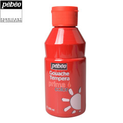 法国贝碧欧Pebeo 儿童水粉颜料 可水洗颜料 单支装250ml 洋红