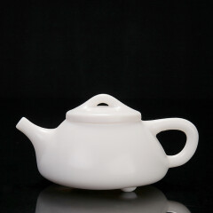 贰号（ERHAO）陈清宜德化白瓷茶壶陶瓷功夫茶具白色手工单壶石瓢壶