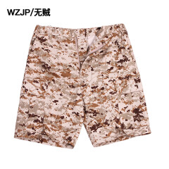 无贼（WZJP） 作战休闲裤工装裤迷彩蟒纹短裤战术中裤男装军迷潮裤 男户外军迷 沙漠数码 XL