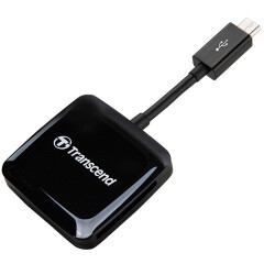 创见（Transcend）USB 2.0 RDP9 OTG 多合一读卡器（黑色）