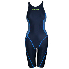 英发（YINGFA） 英发（yingfa）拼色竞速连体五分泳衣 953 专业提速带去水线 -2 S