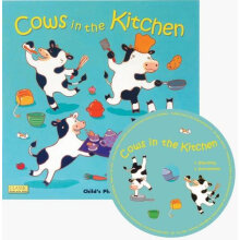 Cows in the Kitchen, Book with CD (Classic Books with Holes)  厨房里的牛儿们(书+CD) 英文原版