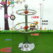 佰尔斯（BAIERSI） 幼儿园铁质毛巾架 儿童旋转毛巾架毛巾架 字母造型毛巾架 加粗坚杆两层42个挂钩