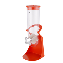 神斧 新款 麦片机创意食品储物罐杂粮罐糖果收纳瓶燕麦分配器厨房用品 B款 单筒  红色