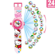 奥特曼投影手表儿童卡通创意潮流玩具可爱男女孩电子表幼儿园礼品 KT猫投影手表