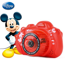 迪士尼泡泡机自动泡泡枪玩具电动泡泡机冰雪奇缘相机款音乐灯光抖音网红泡泡 米奇相机泡泡