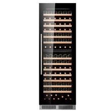 隐逸名望（EREMITE） EM180DK红酒柜恒温压缩机嵌入式葡萄酒柜冷饮茶叶柜食材柜 原木平放层架 同步双温区