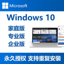 微软正版系统软件windows10专业版/win10系统企业版64位/Win10实物光盘版支持多语言 带票 Win10专业版多语言64位