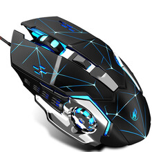 RK游戏鼠标fps吃鸡lol绝地求生cf宏编程电竟机械有线笔记本台式电脑家用办公 星辰黑鼠标(有声宏编程)