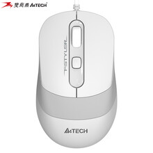 双飞燕旗舰店（A4TECH）飞时代FM10S商务办公轻音鼠标笔记本台式便携多彩时尚对称人体工学 象牙白