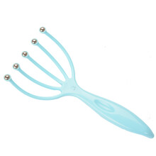 冀福康 头部按摩爪 头部按摩器五爪头皮按摩器爪抓头神器按头抓器八爪鱼 蓝色