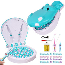 元派 儿童小猫钓鱼玩具宝宝磁性早教益智2-3-4-6岁男女孩电动河马钓鱼玩具套装六一儿童节礼物 【绿色-充电版】45条鱼+螺丝刀+可收纳+音乐早教