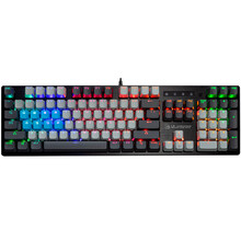 双飞燕（A4TECH）B770R空军  血手幽灵机械键盘 有线键盘 游戏键盘 全光轴 全尺寸 RGB 背光键盘 黑色 光轴