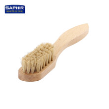 SAPHIR大号上油刷打蜡刷清洁刷猪毛刷鞋油鞋刷子绒皮去污刷莎菲雅 灰毛款