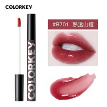 珂拉琪 colorkey唇釉 丝绒雾面空气哑光唇釉 镜面小黑镜女学生款 colorkey镜光唇釉 P701熟透山楂