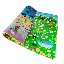 婴儿童加厚爬爬垫宝宝折叠爬行垫子家用防潮泡沫拼接地垫游戏毯子玩具 海洋世界+动物乐园 2米*1.8米*2厘米