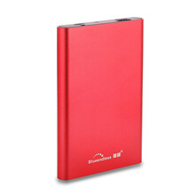 蓝硕（BLUEENDLESS） 移动硬盘500g 高速存储USB3.0移动硬移动盘1t外接 红色 2TB