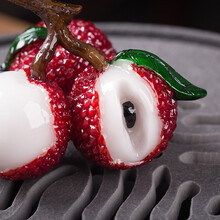 恒忆龙瓷  荔枝变色茶宠精品可养茶玩茶道创意个性送礼抖音同款摆件茶具配件 荔枝变色茶宠裸瓷