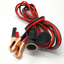 汽车点烟器母座 车载点烟器转电瓶夹 汽车车载电饭煲接电瓶线