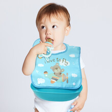 京东超市	
马博士（DOCTOR MA）围兜婴儿可拆卸围嘴宝宝吃饭围兜儿童防水罩衣小孩吃饭饭兜  可拆卸围兜蓝色