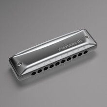 ProReeds十孔布鲁斯蓝调初学10孔口琴BM PR Boogieman D调【圆孔灰色琴格款】