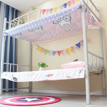 帘动心弦 床帘顶片一片防尘顶部大学生宿舍上铺防尘布下铺顶盖遮光顶帘床顶寝室床帘防尘顶床上顶帐顶 眼镜兔顶 【防尘顶】适用于0.9m宽*190m长床