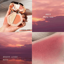 【送腮红刷】高光腮红一体显白双色修容盘闪粉钻石高光推荐土豆泥脸部提亮肤色 3#枫糖砖红