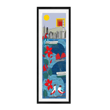 维格列艺术 Rob Pepper 原作版画 《香港掠影》现代简约客厅沙发背景墙画走廊玄关壁画餐厅挂画 香港掠影480×1500mm 客厅装饰画卧室床头画沙发背景墙挂画玄关走廊过道墙画