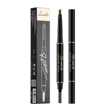 拉美拉自动旋转双头眉笔 防水防汗不易脱妆 持久易上色自然立体初学者学生男女767 04#浅咖色