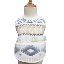 雅赞（YAZAN）宝宝饭兜六层纱布波西米亚围兜 跑兔围兜  防水 防溅 儿童吃饭围嘴 波西米亚红