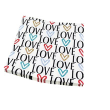 印花纸巾love彩色餐巾纸创意酒店派对摆台纸巾杯花纸20张