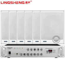 菱声（LINGSHENG）570壁挂音响教室音箱校园公共广播系统商场超市店铺背景音乐喇叭挂壁式音箱 套餐9（250瓦功放+20只570音响）