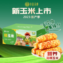 华田禾邦 零0添加 东北花糯玉米礼盒16支 3.2kg以上 新鲜甜黏玉米棒粒 早餐 低脂健身杂粮