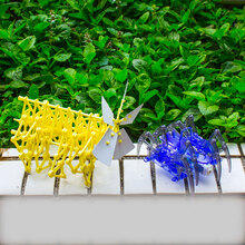 风力仿生兽永动机科技小发明diy玩具手工发明机器人风能动力神兽机械兽 风力仿生兽+蜘蛛机器人