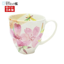 DREAM.ELK日本进口和蓝美浓烧陶瓷杯马克杯咖啡陶瓷茶杯可爱女士牛奶奶茶杯情侣男女朋友情人ins 杜鹃花 / B1905289700 约230ml