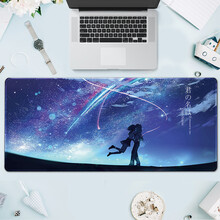 镇魂歌  鼠标垫超大号游戏电竞动漫二次元女生鼠标垫键盘垫加厚桌垫 你的名字星空 500*1000*4mm
